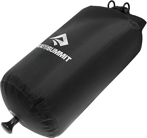 Sea to Summit - Pocket Shower 10L Camping Dusche - Praktisch & Besonders kompakt - Leichtes Nylon 70D - Intuitiver Drehmechanismus - 6 m Schnur - Wandern & Camping - Schwarz - 25 g