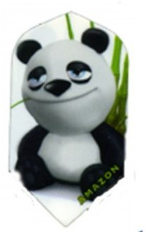 good-darts Amazon Strong 3D Comic Motive Dart Slim Flights Panda