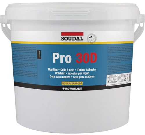 Soudal Holzleim Pro 30D, Dispersionsklebstoff, Wasserfest 5kg
