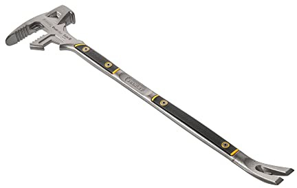 STANLEY FatMax Abbruchwerkzeug Brecheisen Fubar III, 5-in-1 mit Vorschlaghammer, Nagelschlitz, Backen für Hölzer und Stemmeisen, 4 kg, Schwarz/Silber, 1-55-120