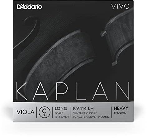 D'Addario Kaplan Vivo Viola-Saite - Einzelsaite C - KV414 LH - Violasaiten - Lange Skala, Hohe Spannung