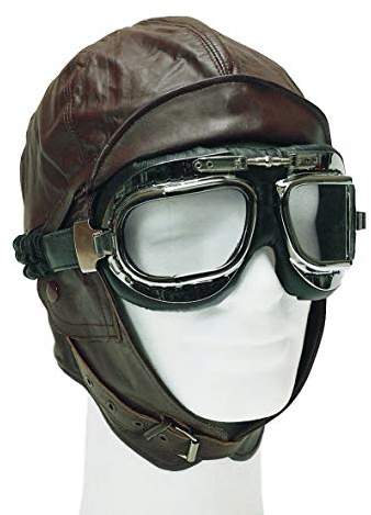 Mil-Tec Unisex – Erwachsene -12425009 Flughelm, Braun, M EU