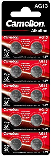 Batterie Knopfzelle 10 Stück LR44 Camelion Plus