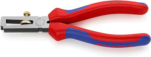 KNIPEX Abisolierzange mit Öffnungsfeder, universal mit Mehrkomponenten-Hüllen 160 mm, 11 02 160