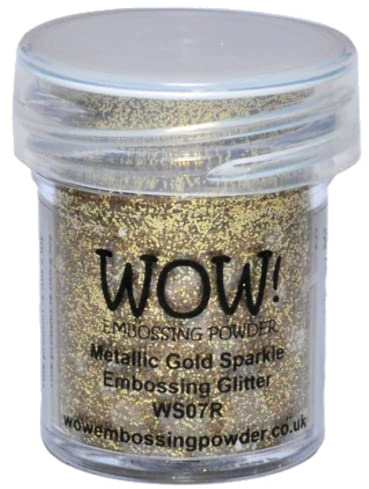 Wow! Embossing-Puder, 15 ml, metallisches Goldfunkeln