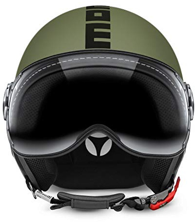 MoMo Herren 809260 helmet, matt-militarygrün / schwarz, L EU