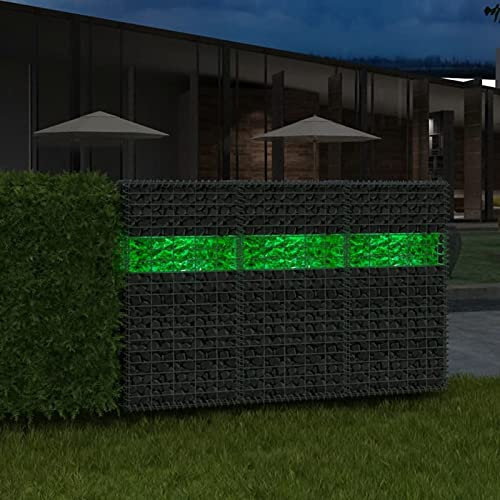 ZEYUAN Gabionensteine, Pflanzkübel, Kräuterbeet, Hochbeete-kit, Pflanztrog, Vertikalbeet, Pflanzgefäße, Pflanzencontainer, aus Glas Grün 60-120 mm 25 kg