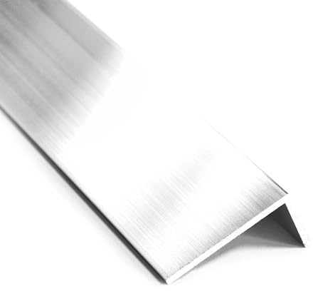 nielsen Aluminium Winkelprofil Natur (Pressblank) 2000x15x10 mm, Stärke: 1 mm, Länge: 200 cm, ungleichschenklig, Made in Germany, Eckschutzprofil, Kantenschutz, Abschlußprofil, Ausgleichswinkel