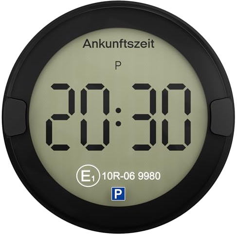OOONO P-DISC NO2 - Elektronische Parkscheibe mit Zulassung fürs Auto - Automatische Digitale Parkscheibe Elektrisch mit Zulassung vom KBA nach StVO - Elektrische Parkuhr Auto zugelassen