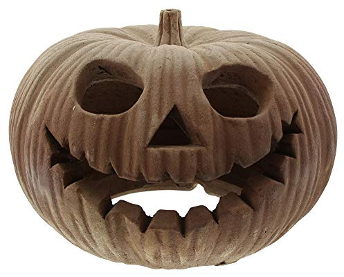 FRANK FLECHTWAREN Kürbis-Windlicht Groß Halloween