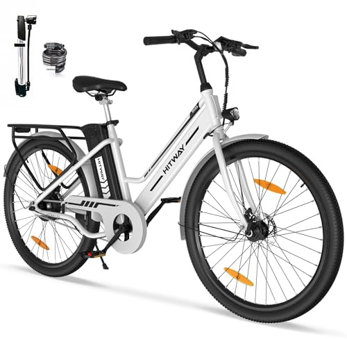 HITWAY E Bike 27,5 Zoll E-CityBike mit 36V13Ah Akku Pedelec für Damen 50-100km Reichweite 250W Motor StVZO-Zulassung E-Bike Tiefeinstieg