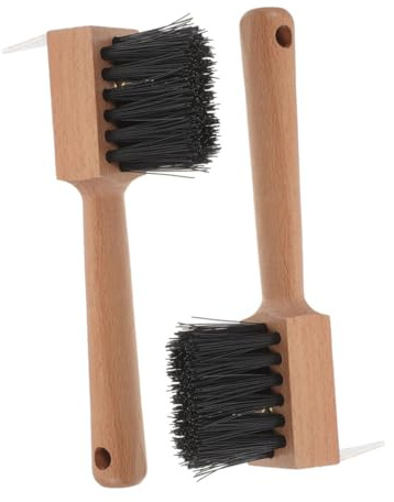 Toddmomy Hufbürste Für Pferde 2Er Set Mit Holzgriff Robustes Hufpflegewerkzeug Für Effektive Reinigung Und Wartung Von Pferdehufen in Stall Und Weide