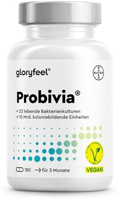 Probivia® Kulturen Komplex - 476 Mrd. KBE/g - 22 Bakterienstämme & Inulin - 180 Kapseln - u.a. Lactobacillus, Bifidobacterium - vegan - Laborgeprüft & in Deutschland entwickelt