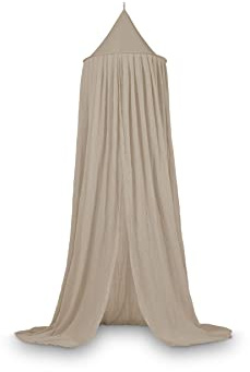 Jollein Baldachin Vintage Nougat - Höhe 245 cm - Betthimmel Babybett Kinderzimmer - Beige