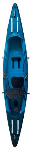 Aufblasbares Kajak Wattsup Torpedo 1-Sitzer – 365 x 72 cm (12' x 28) – Dropstitch – max. 180 kg – Komplettpaket – alle Niveaus