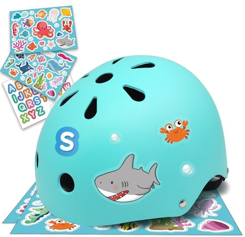 Simply Kids Fahrradhelm Kinder Jungen I Kinderhelm 2 Jahre 1 52-58 46-52 Baby Helm Skaterhelm Kinder für Skateboard Fahrrad Roller