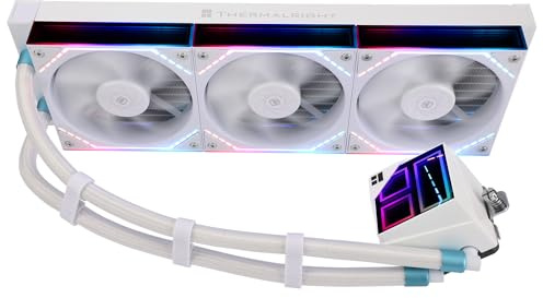 Thermalright TR Frozen Infinity 360 WHITE CPU AIO-Kühler, TL-M12W*3 PWM-Lüfter, Computer-CPU-Wasserkühler, ARGB Infinity Mirror, 360mm Radiator, Kompatibel mit LGA1851/1700/115X, AM4/AM5