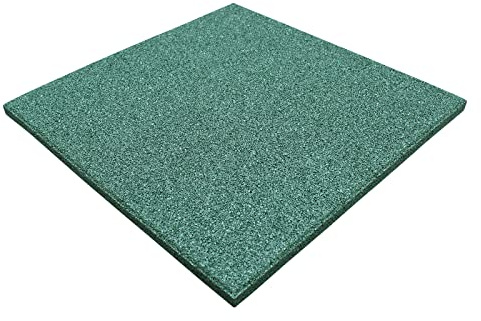 LANDGRID Fallschutzmatten Grün 50x50x4cm Spielplatz Pool Schaukel Spielturm Rutsche Platten