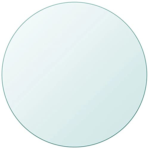 vidaXL Tischplatte aus gehärtetem Glas rund 900 mm