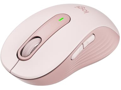 Logitech Signature M650 Kabellose Maus - für kleine bis mittelgroße Hände | 2-Jahres-Batterie, Leise Klicks, Anpassbare Seitentasten, Bluetooth, Kompatibilität - Rosa