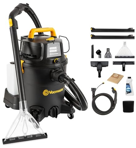 Vacmaster 3-in-1 Waschsauger 1300W 23L Doppeltank für Hartboden & Teppich | Nass Trockensauger mit Dual-Tank-Design,Bodenreiniger Für Hartböden Teppiche,Teppich-Reinigungsmaschine VK1323PFR