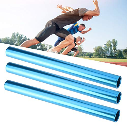 Keenso Leichtathletik Staffelstab, 3 Stück 29cm Leichtathletik Staffelstab Sportfest Staffellauf Staffelstab für Leichtathletik und Sprint (Blau) Leichtathletik