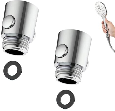 2 Stück Absperrventil, Wasserstop Dusche, für Head Handbrause | Dusche Wasserstopper, Durchflussbegrenzer Dusche, Duschkopf-Absperrventil, Duschkopf Durchflussregelventil