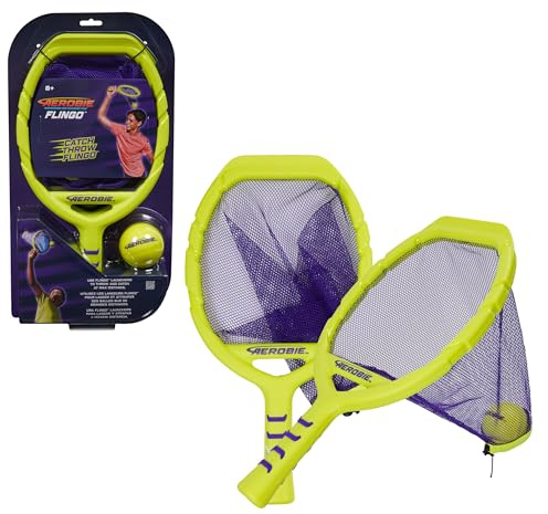 Aerobie Flingo Outdoor Tennis-Set für Kinder und Erwachsene, geeignet für Kinder und Erwachsene ab 8 Jahren