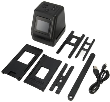 Bewinner -Digitalfilm-Diascanner, 12-MP-Filmscanner mit 2,0-Zoll-LCD-Bildschirm, Negativscanner, Wandelt 135, 110, 126 Dias und Negative in Digitale Fotos um