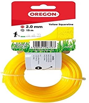 Oregon 69-406-Y Rasentrimmerfaden / Draht für Rasentrimmer und Freischneider,2,0mm x 15 m, Gelb