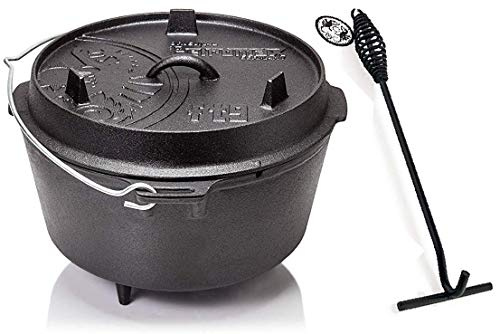 Petromax Feuertopf ft9 (Dutch Oven mit Standfüßen) inkl. Deckelheber
