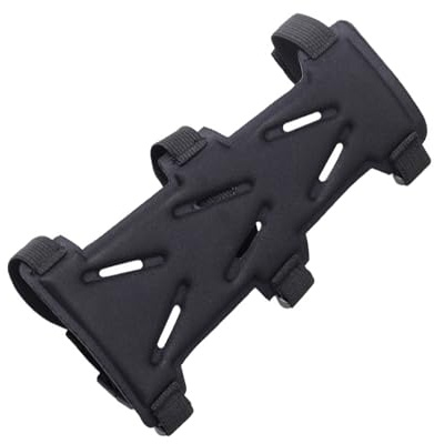 KURUGEILI Bogenschützen-Armschutz, Verstellbarer 3-Gurt-Unterarmschutz, Atmungsaktiv, Für Jugendliche & Erwachsene, Rechts- & Linkshänder, Jagd & Zielschießen
