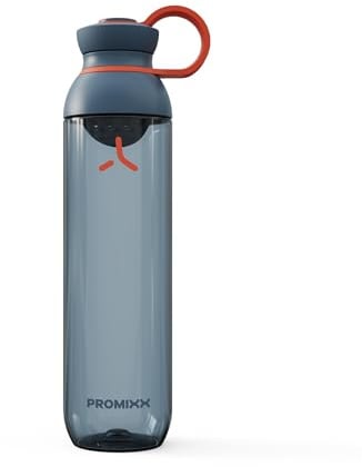 PROMIXX Form Sportflasche 760ml, auslaufsicher, BPA-frei, Mitternachtsblau | Große Premium-Sportflasche mit Messskala für Shakes, Infusionen und Hydration, langlebig und geruchlos