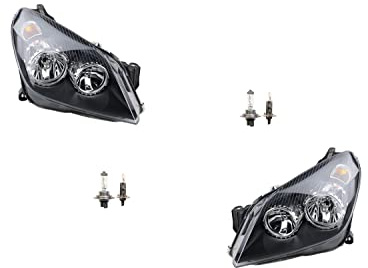 Johns, Scheinwerfer Halogen passend für Opel Astra H 03/04- mit H7 H1 Satz Links Rechts