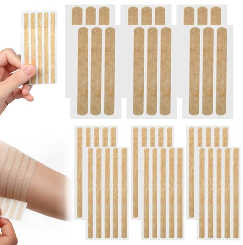 48 Stück Wundverschlussstreifen 2 Größen Wundverschluss Streifen Klammerpflaster Strips Hautverschlüsse für Erstehilfekit, Outdoor unterwegs