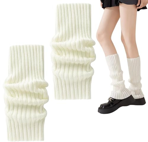 ZHUDAZHAO Bein Stulpen Damen,Leg Warmers,Knöchelwärmer Winter Beinwärmer,Warme Beinstulpen Strick,Gestrickte Kinder Legwarmers,Y2k Stulpensocken Beinwärmer,Ballett Baumwolle Bein für Mädchen Frauen