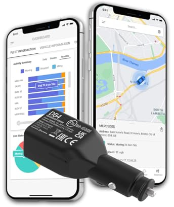 GPSLive DB4 Fahrzeug GPS Tracker – für Auto, Van & Flotte | Made in EU | Einstecken & loslegen | Livetracking per App | Keine SIM erforderlich