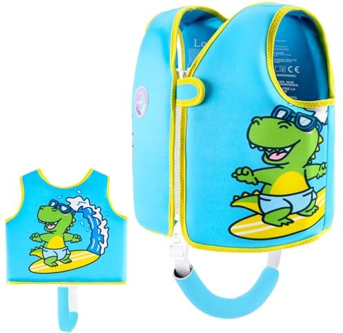Lechin Schwimmweste Kinder Schwimmhilfe aus Neopren und EPE Hilfsweste zum Schwimmenlernen