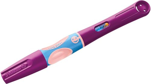 Pelikan griffix Füller Rechtshänder Sweet Berry – ergonomischer Schreiblernfüller für Kinder, Schulfüller mit Edelstahlfeder & Patrone