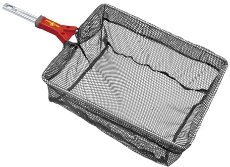 WOLF-Garten multi-star Teichkescher WK-M (Kescher mit feinen Maschen, 35 x 30 cm Seitenlänge, ideal zur Entfernung von Laub, Wasserlinsen, Algen im Gartenteich & Umsetzen von Fischen) 71ANA011650