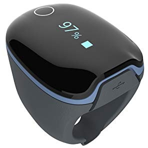Trendmedic O2 Ring Pulsoximeter – SpO2-Schlafmonitor in Ringform mit Vibrationsalarm, kontinuierlicher Nachtaufzeichnung, App-Auswertung für iOS/Android, komfortabler Sauerstoff- & Pulsmesser