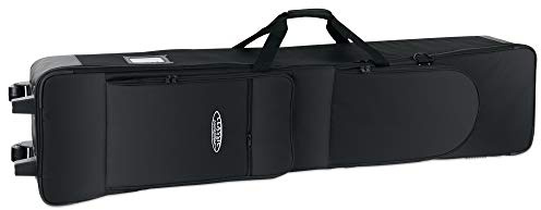 Classic Cantabile G1 Keyboardtasche mit Rollen, Innenmaß 133 x 30 x 17 cm | Innenmaß 133 x 30 x 17 cm, Rollen, Schaumstoffpolsterung, Nylongewebe, 2 Außentaschen, abnehmbarer Schultergurt