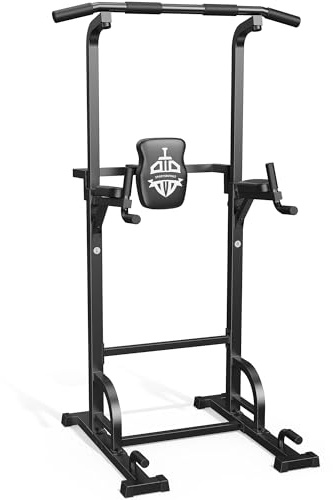 Sportsroyals Power Tower, Dip-Station, Klimmzugstange für das Krafttrainingsgerät im Heim-Fitnessstudio, 204 kg
