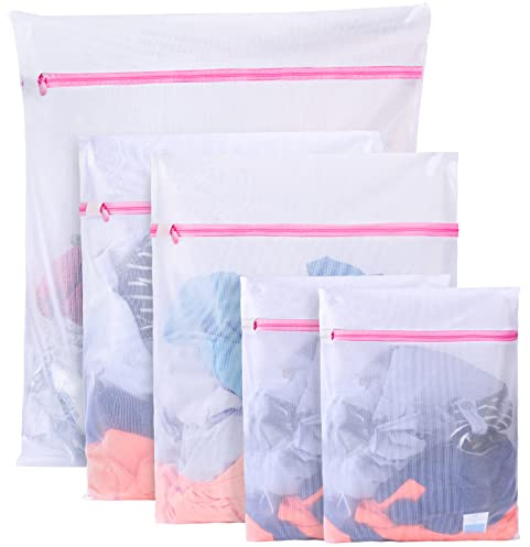 Boxlegend Wäschenetz für Waschmaschine 5er Set - Wäschesack Wäschebeutel mit Reißverschluss Wäschesäckchen Laundry Bag für BH, Reise, Schuhe, Koffer, Socken, Unterwäsche, Babykleidung