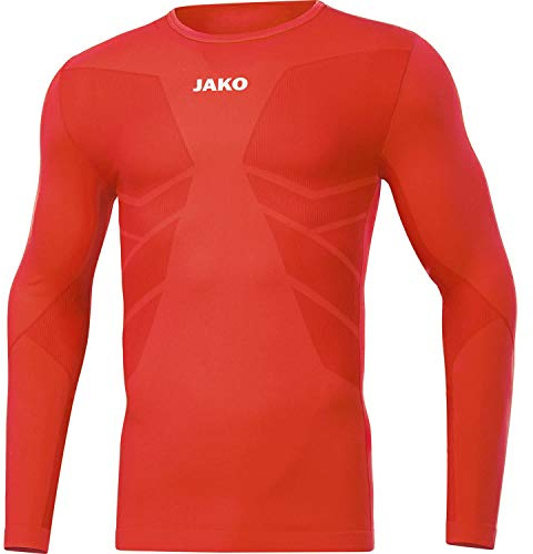 JAKO Funktionsshirt Unisex Longsleeve Comfort 2.0 I Bequeme Sportunterwäsche I Seamless & Bodyfit I Laufshirt Unisex langarm mit weichem Griff