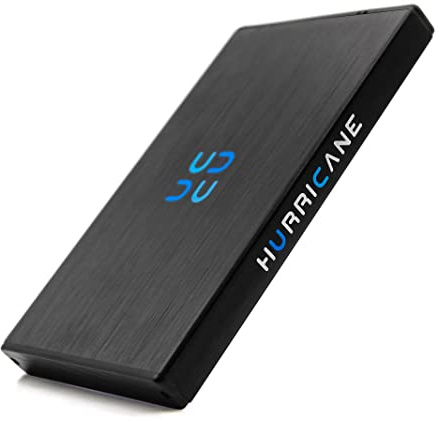 HURRICANE GD25612 Externe Festplatte 1TB 2,5 USB 3.0 – Tragbare HDD, Backup Festplatte extern für PC, Laptop, Smart-TV, PS4, PS5, Xbox kompatibel mit Windows, mac, Linux