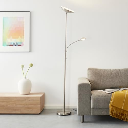 Lightbox LED Deckenfluter mit warmweißer Lichtfarbe (3000 K) - Stehleuchte
