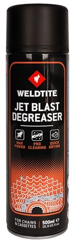 Weldtite JET BLAST Kettenreiniger Mehrfarbig 500ml | Leistungsstarke, schnell trocknende Formel, ideal für Fahrradantriebe, effiziente Reinigung