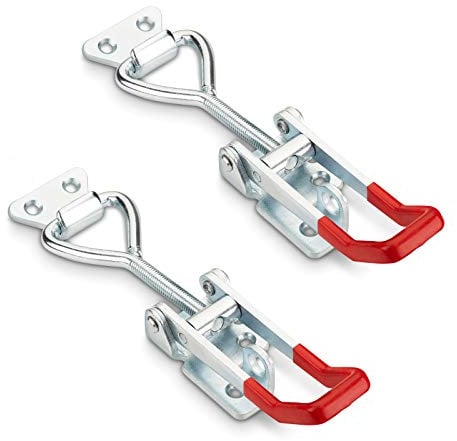 2er Set SOTECH Spannverschluss M8 (Haltekraft 600 Kg, abschließbar) Stahl verzinkt verstellbare Knebelklemme