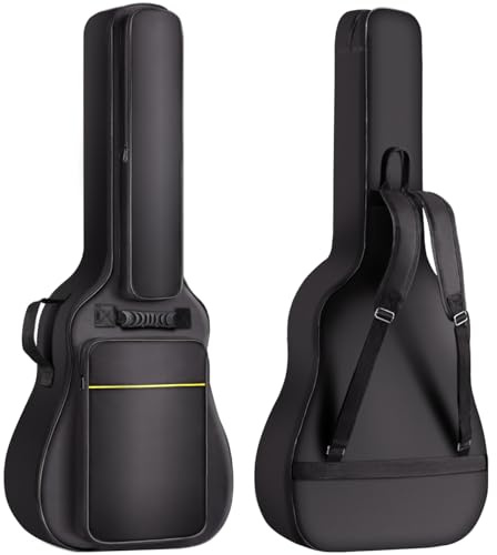 CAHAYA Gitarrentasche Gig Bag 8 mm gepolstert wasserdicht Mit Notenstativtasche für 40 41 Zoll Gitarre Tasche Gitarrenhülle für Akustikgitarren CY0177